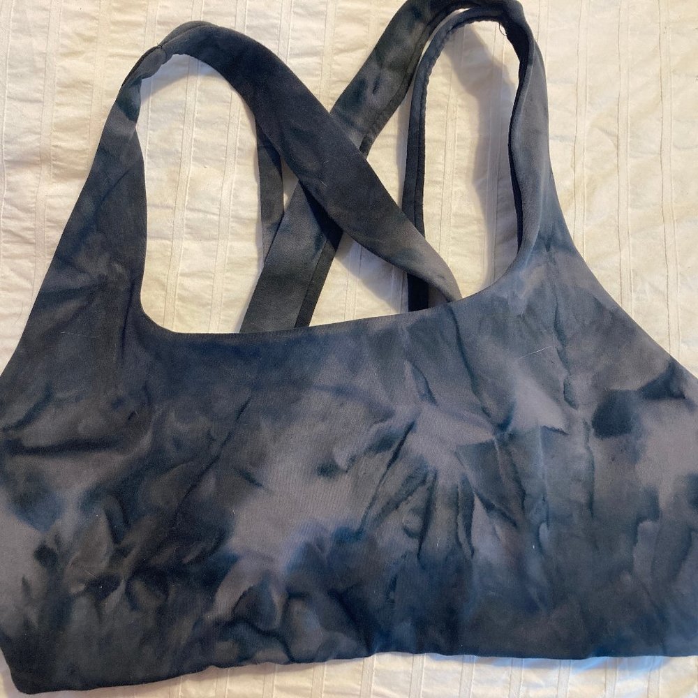 Senita Lotus Bra  Black Tie Dye